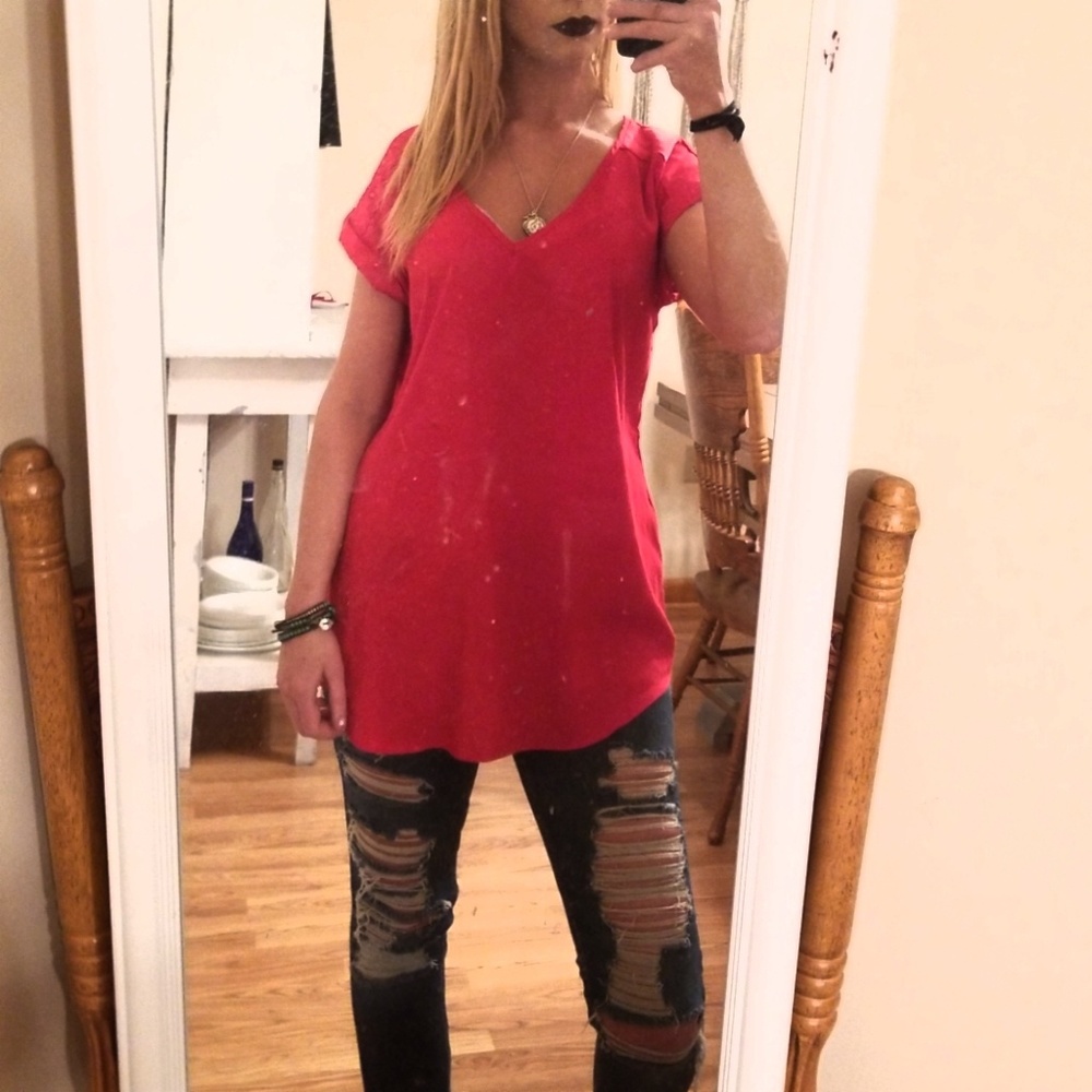 Silky Stylish V-neck